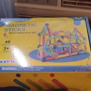 Ovi Magnetic Sticks Open-Ended Play Set - Multicolor
